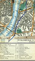 Westminster, Houses Of Parliament, Millbank Penitentiary, Millbank, Lambeth Palace, Lambeth, Vauxhall Bridge, Vauxhall Gardens, & Nine Elms